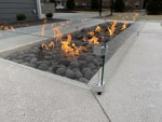 Modern Outdoor Fire Feature Design in Fishers, IN