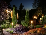 Outdoor Lighting at Night Near Fishers