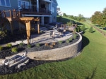 Modern Retaining Wall Design, Fishers, IN