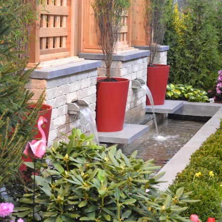 Custom Landscape Water Feature in Fishers